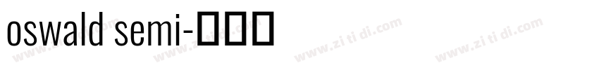 oswald semi字体转换